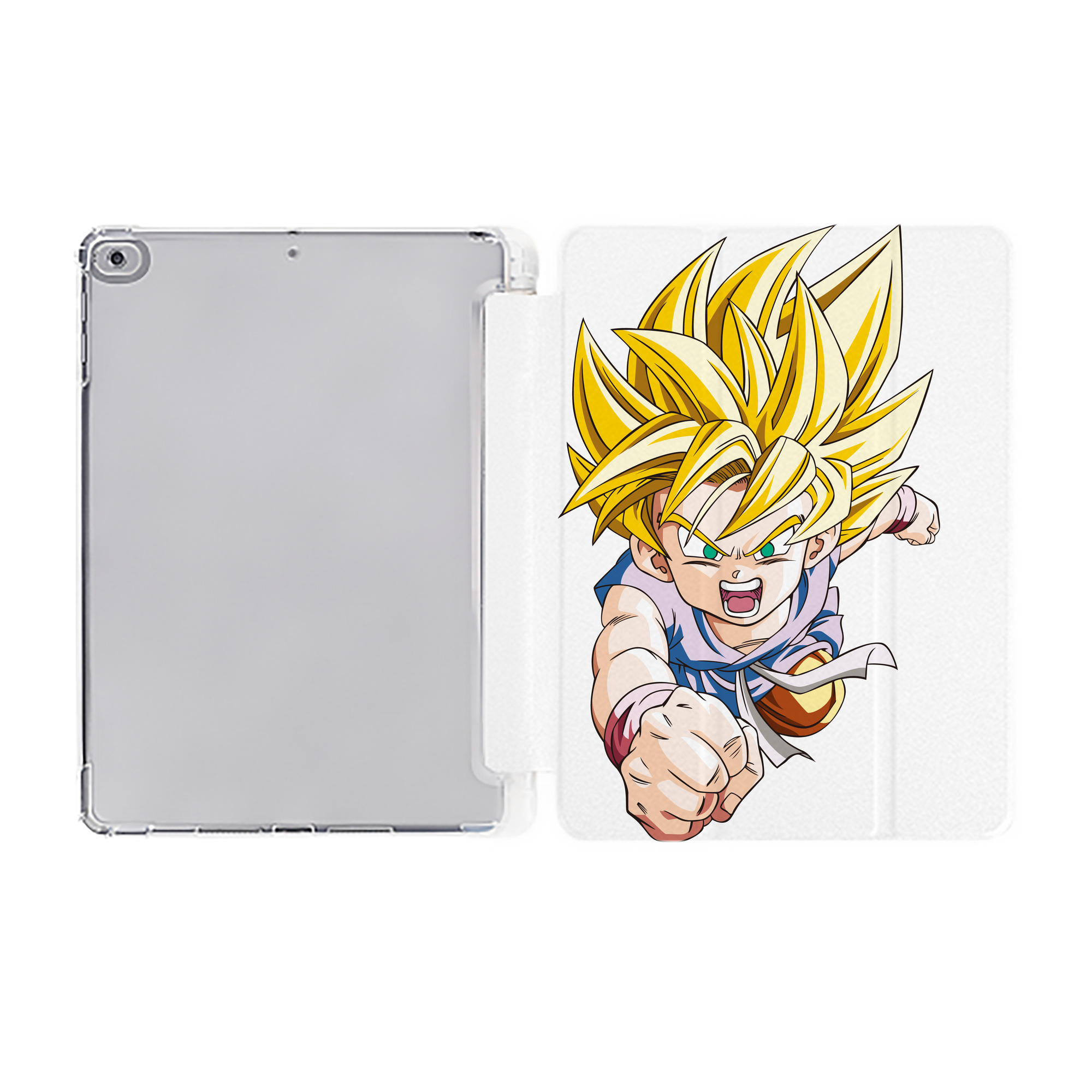 （画像用） ドラゴンボール ベジット DRAGON BALL Vegetto IPad ケース ペン収納付き 三つ折りスタンド PUレザー×シリコン 対応機種9.5/10.5/10.9インチ